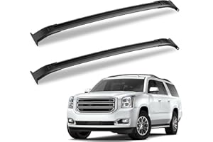 ASOPARTS 220LBS Heavy Duty Aluminum Roof Rack Cross Bars Compatible with 2015-2020 Chevrolet Tahoe & Suburban, GMC Yukon & Yukon XL, Cadillac Escalade ESV Roof Rails, Adjustable Rooftop Crossbars