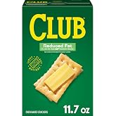Club Crackers, Lunch Snacks, Snack Crackers, Reduced Fat, 11.7oz Box (1 Box)
