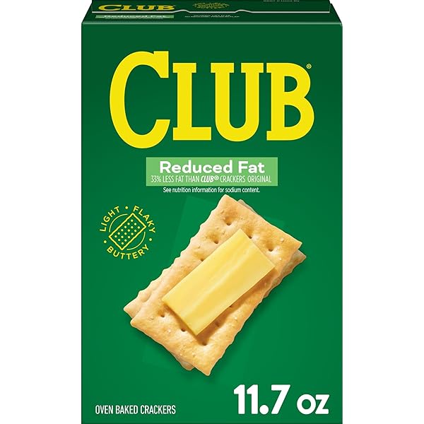 KELLOGG’S CLUB CRACKERS REDUCED FAT, LUNCH BOX SNACKS, 11.7OZ BOX