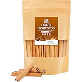 52USA Ceylon Cinnamon Sticks 1 Lb (16 oz),  Whole Ceylon Cinnamon Stick | Perfect for Baking, Cooking &amp; Beverages, Non-GMO, Kosher Certified - Cassia Cinnamon from Sri Lankan (453g)