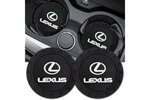 LHONGZY Car Cup Holder Coaster for Lexus Series Recessed Silicone Non Slip Car Interior Accessories Car Coaster 2PC