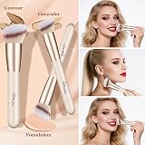Start Makers 3Pcs Makeup Brushes Set Foundation Concealer Contour Vegan view 2