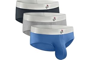 RM REAL MEN Real Men Nylon & Modal Briefs for Men – ABCD Pouch – 1, 3 & 6 Packs – Brushed Nylon & Rhino Fit – XS to 5XL