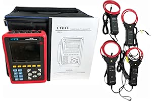 HFBTE Power Quality Analyzer Meter and Energy Analyzer POA-3H 4 PCS 6000A Flexible Coil Current Sensor 3 Phase Power Quality Analyzer Three Phase Power Quality Analyzer