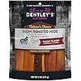 Dently Nature`s Chews Slow Roasted Hide Bacon Flavor for Heavy Chewers 5 oz Bag / Plus 1-Doggie Waste Roll