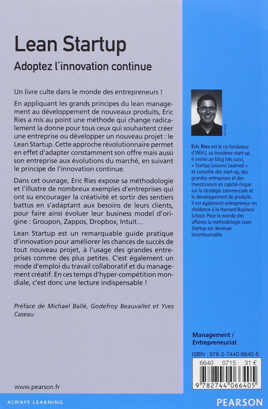 Amazonfr Lean Startup Adoptez Linnovation Continue - 