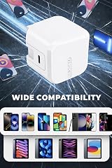 AMPLE 25W USB-C PD UK Charger 2 Pack for Lenovo Tab M10 P11 P12 White Cable view 2