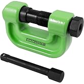 OEMTOOLS 27090 Brake Anchor Pin Press, 10-Ton Capacity for S-Cam Brake Systems, No Hub Removal Brake Tool, High-Grade Steel, Compatible with 1/2" Impact Wrench