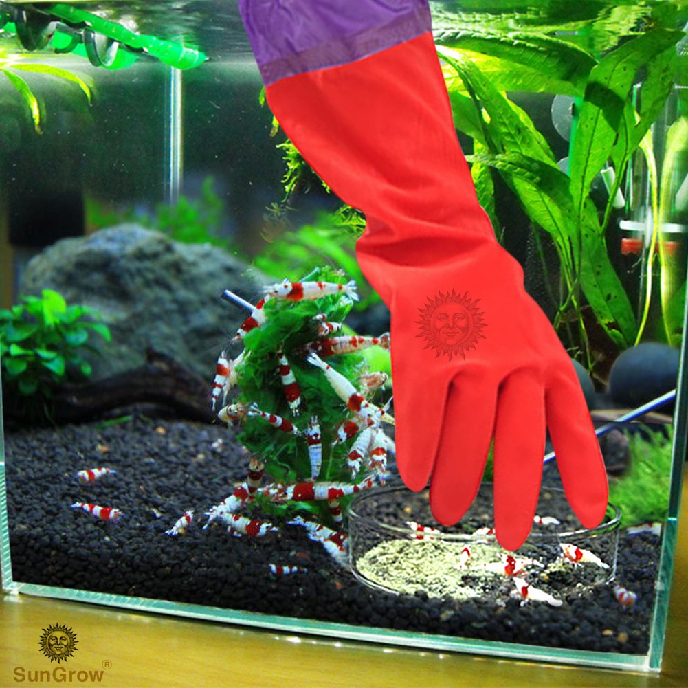 2 Aquarium Water Change Gloves by SunGrow (20\