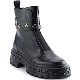 KARL LAGERFELD womens Latisha Lug Sole Chelsea Boot With Pins