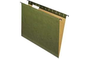 Pendaflex SureHook Reinforced Hanging Folders, Letter Size, Standard Green, 20 per Box (8-1/2 x 11)