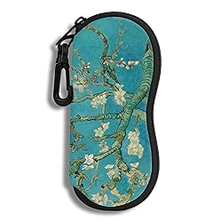 Hion Eyeglass Case Sunglasses Soft Pouch with Belt