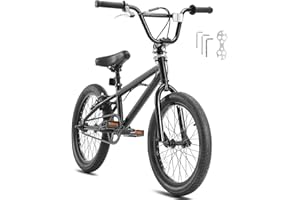 VEVOR BMX Bike, 18-Inch Wheel Freestyle Bike, BMX Race Bike with 360° Rotor, Beginner-Level to Advanced Riders, Bicycles for 
