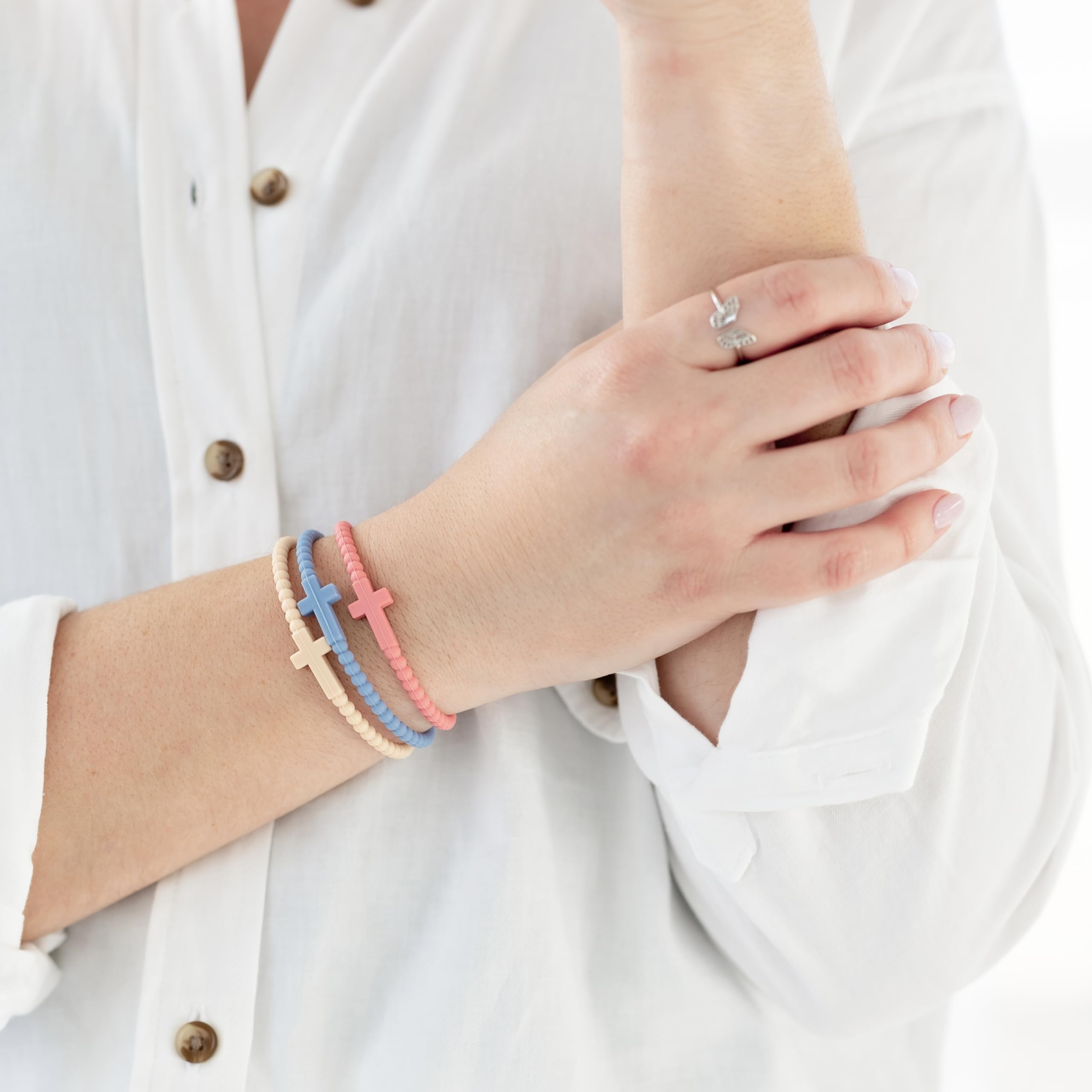 Ryan & Rose Jesus Bracelets Cross Silicone Bracelet (Original, Extra Small) on Galleon Philippines