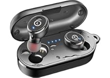 TOZO T10 Bluetooth 5.3 Wireless Earbuds with Wireless Charging Case IPX8 Waterproof Stereo Headphones in Ear Built in Mic Hea