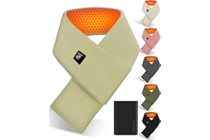 GENOVEGA Women Men Heated Scarf Rechargeable Heating Neck Warmer 2024 Women Christmas Birthday Gift Ideas,for Mom Stepmother Mother in Law Thank You Grandma Grandmother Boss Retirement Godmother Light Green