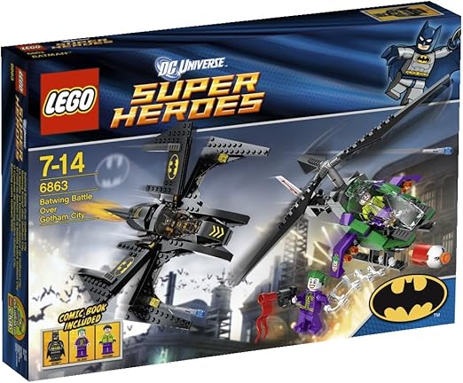 LEGO Super Heroes - El Caza de Batman en la Batalla sobre Gotham City (6863): Amazon.es: Juguetes y juegos
