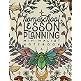 Homeschool Lesson Planner Notebook - 12 Month Undated Minimalist Mystic Series