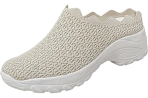 Orthopedic Platform Loafers Women's Lightweight Mule Sneakers Summer Open Back Flats Comfort Walking Shoes Closed Toe Loafer