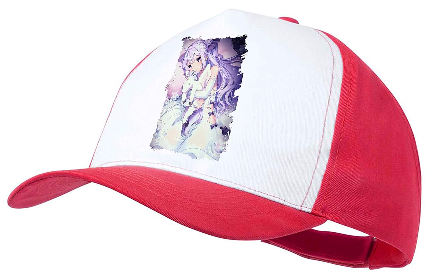 Gorra ROJA Chica Kawaii Unicornio Anime Color Cap: Amazon.es ...