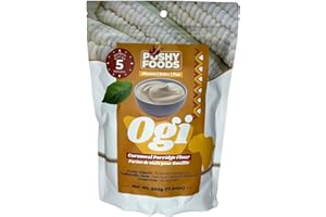 Poshy Foods White Ogi (Akamu, Koko, Pap) Fermented Corn Flour for Traditional Porridge (Pap) & Dessert Pudding, Naturally Glu
