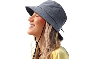 SHINCHIC Water-Resistant Bucket Hat for Women Men Rain Hat UPF 50+ Boonie Sun Hat Foldable Summer Floppy Fishing Safari Hats