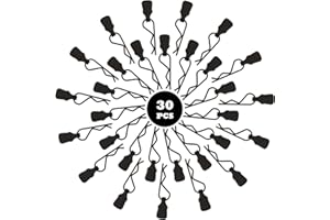 GDOOL 30 Pieces 1mm Universal RC Body Clips with Pull Tabs Car Clip Pins M001 for 1/14 1/16 1/18 Scale H16BM H14BM Compatible with Redcat HPI Himoto HSP Exceed Truck Buggy