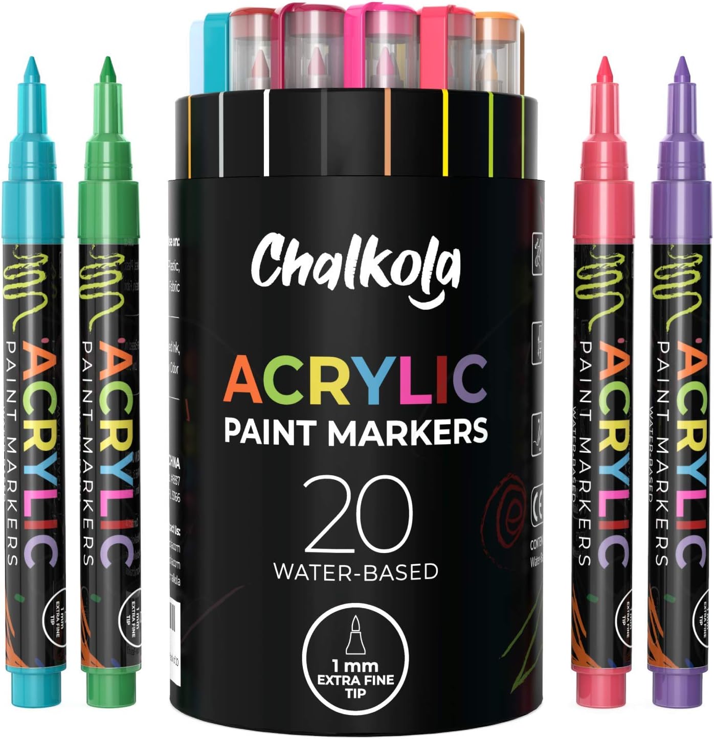 Acrylic Paint Pens for Rock Painting, Stone, Ceramic, Glass, Wood