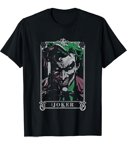 Amazon.com: Batman Dark Knight Joker T-Shirt : Clothing, Shoes