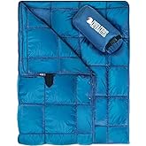 covacure Camping Blanket - Outdoor Travel Blanket, Packable, Puffy Blanket, Lightweight & Warm Quilt for Camping, Hiking, Backpacking, Outdoors, Travel, Beach