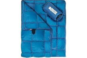 covacure Camping Blanket - Outdoor Travel Blanket, Packable, Puffy Blanket, Lightweight & Warm Quilt for Camping, Hiking, Backpacking, Outdoors, Travel, Beach