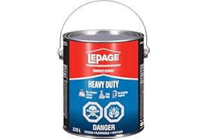 Lepage Contact Cement, Clear Heavy Duty, 3.8 l Bottle, Pack of 1