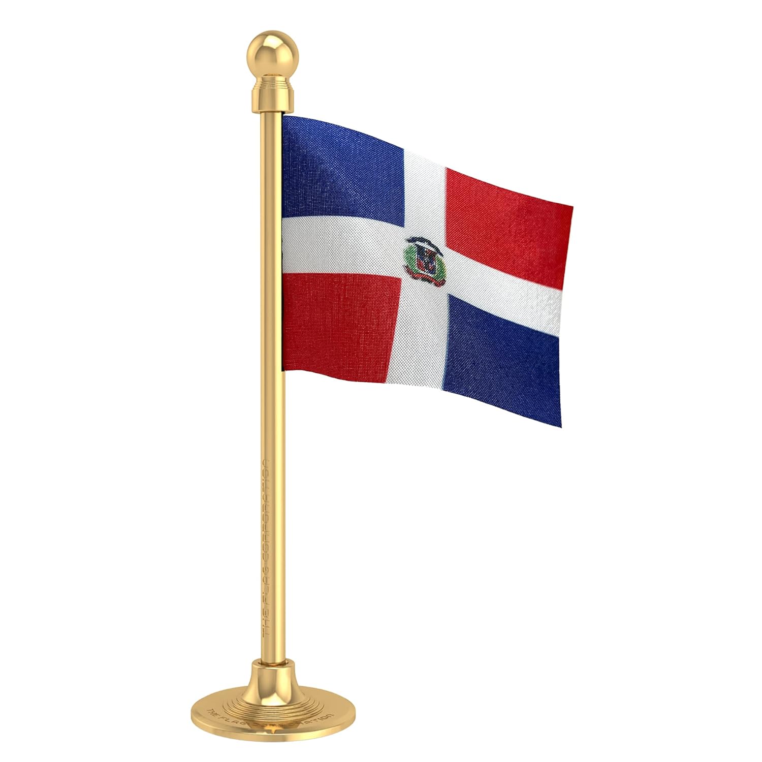 The Flag Shop Dominican Republic Car Dashboard 2” x 3” Flag with a
