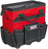 Sealey AP512 Heavy Duty 450mm Wheeled Tool Storage Bag with Multiple Pockets view 2