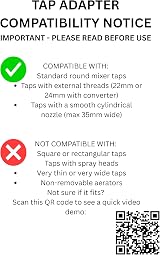 Quantum Garden Universal Tap Connector Adapter Mixer Kitchen Hose Fitting view 5