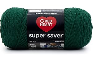 RED Heart Super Saver Yarn, Hunter Green