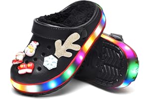 STAHOVY Kids' Boys Girls LED Clogs Cute Garden Shoes Cartoon Slides