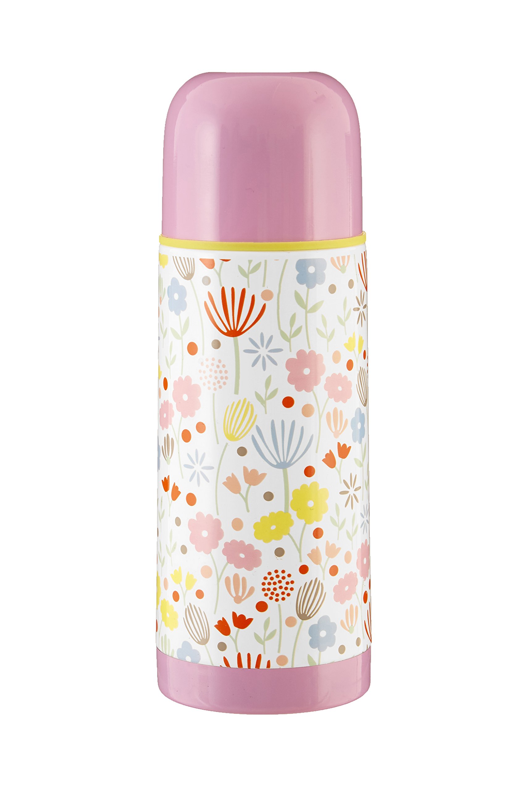 Premier Housewares Mimo Casey Vacuum Flask, Double Walled, 350ml, Stainless-Steel, Pink, 7 x 7 x 20 cm