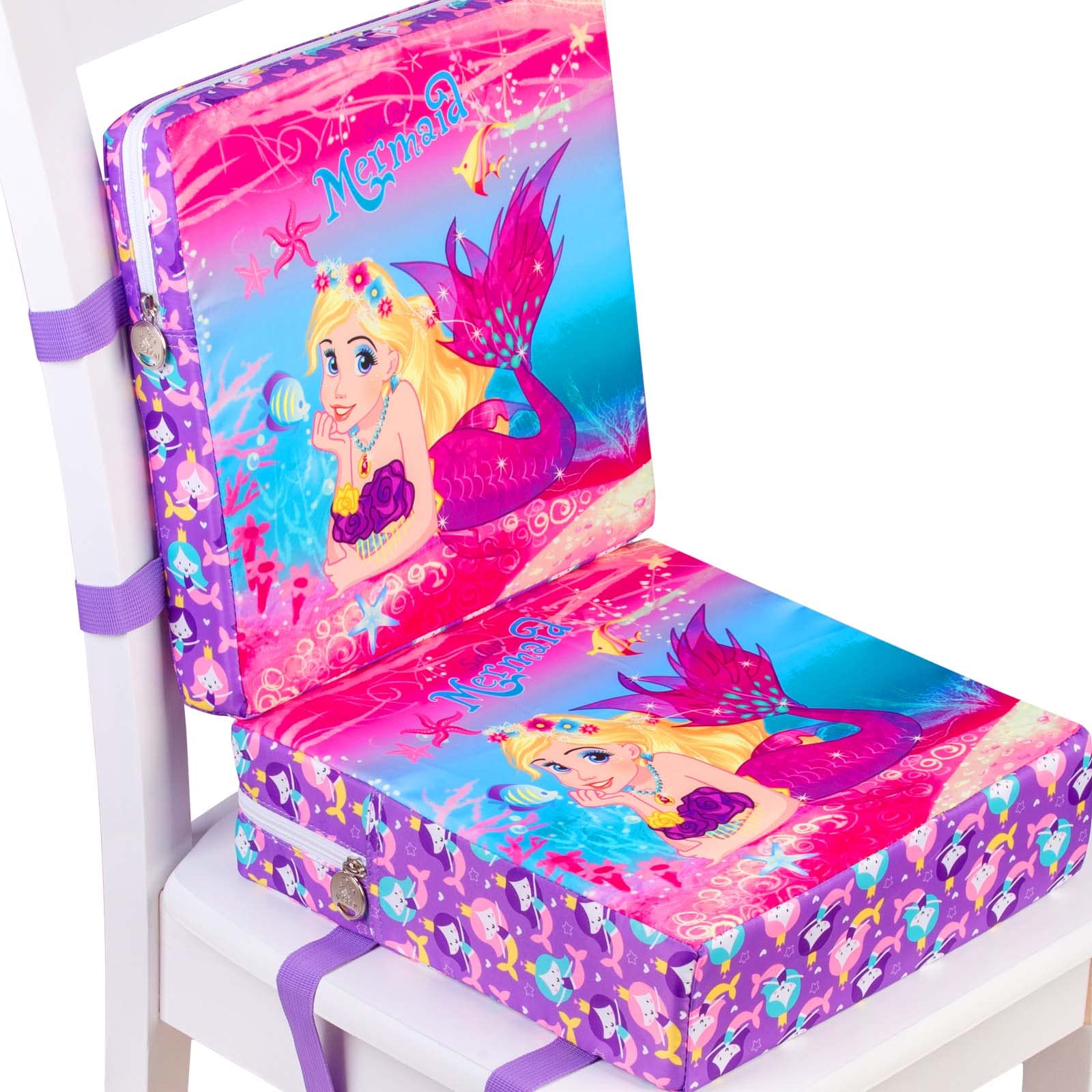 Toddler Booster Seat for Dining Table, Portable Increasing Cushion for Girls