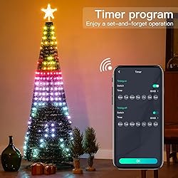 Super RGB 7Ft Smart Christmas Tree Lights, 400 LEDs