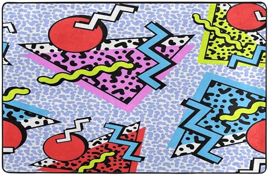 Wearibear Alfombra de área con lunares geométricos divertidos de los