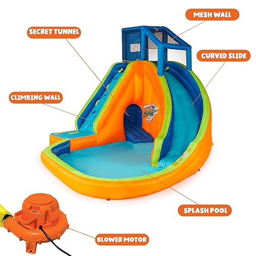 Banzai Sidewinder Falls Water Slide, Heavy Duty Inflatable