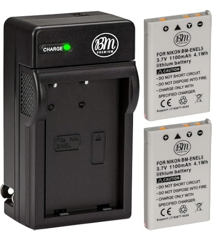 Amazon.com : BM Premium 2-Pack of EN-EL5 Batteries for Nikon