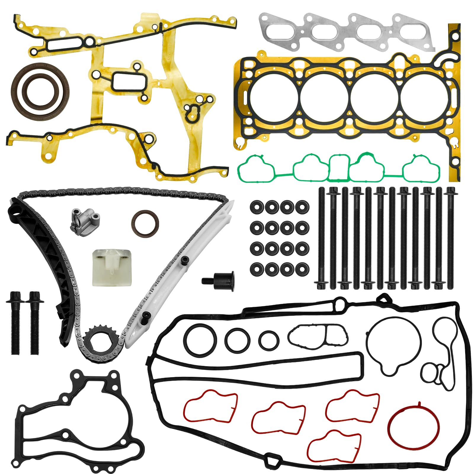 Photo 1 of 1.4L Timing Chain Kit Head Gasket for Chevy Cruze 2011-2015 Sonic 2012-2016 Trax 2013-2016 Cruze Limited 2016 Buick Encore 2013-2016 Replace HS54898 HS26540PT-1