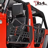Tidal Safari Tubular Door Full Set with Mirror for 07-18 Wrangler JK 4 Door