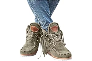 Gibobby Ankle Booties for Women V Cut,Chelsea Boots Slip on Ankle Boots Chunky Pointed Toe Cutout Low Heel Shoes