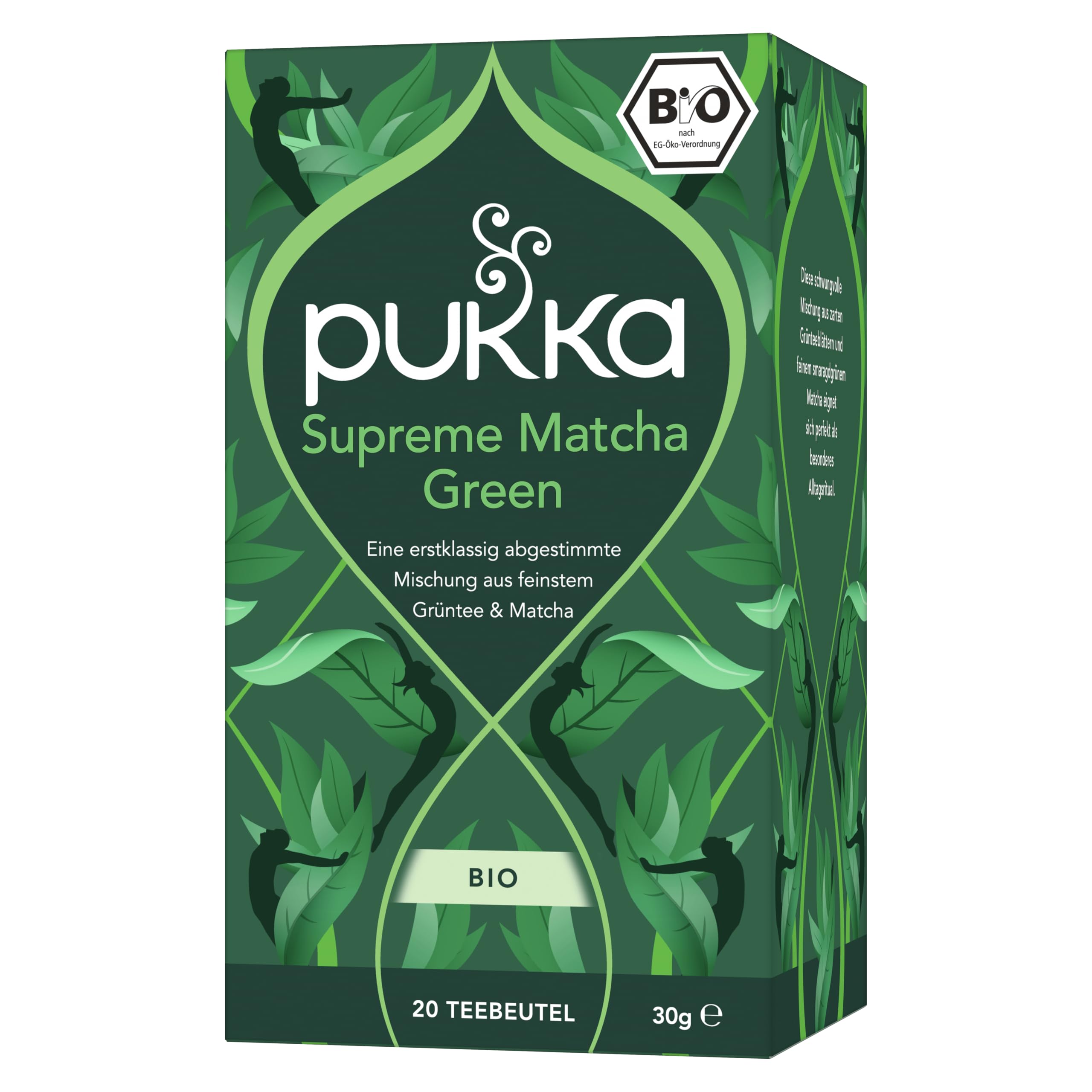 Pukka | Bio Kräutertee "Supreme Matcha Green" | Grüntee & Matcha | Grüner Tee für frische am Morgen | 1er Pack | 20 Teebeutel