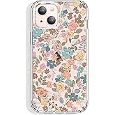 GYZYA for iPhone 14 and iPhone 13 Case Clear 6.1 Inch with Pattern Design, Protective Slim TPU Cover + Shockproof Bumper for Women and Girls (Secret Garden)