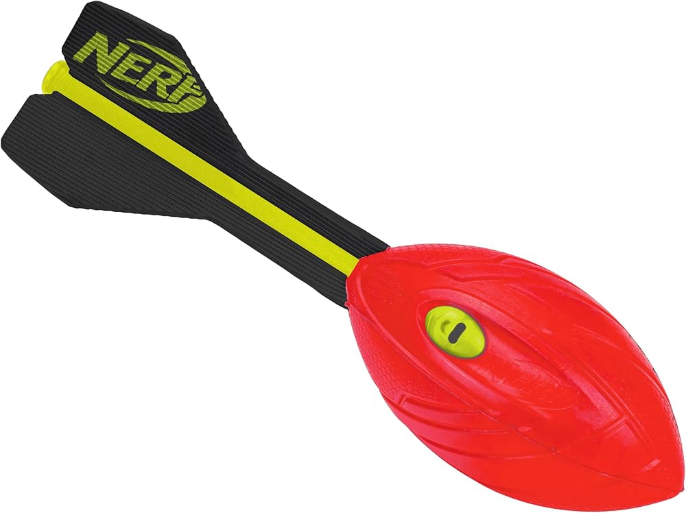 NERF Vortex Aero Howler Foam Football - Long Distance with Hand Grip - Red or