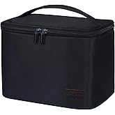 Gloppie Insulated Lunch Bag Lunch Box for Men Women Lunchbox Cooler Bag for Work Picnic, Idea for Gift, Black